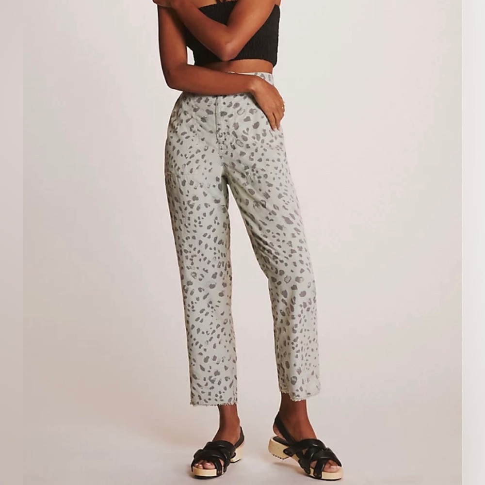 Cloth & Stone Frayed Straight Leg Pants